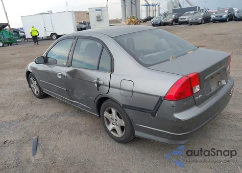 2005 Honda Civic Ex из США, поврежденный, VIN 2HGES26895H512143
